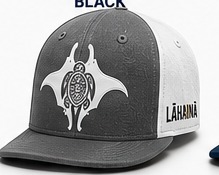 Lāhainā Strong matching flat bill cap in Gray / White