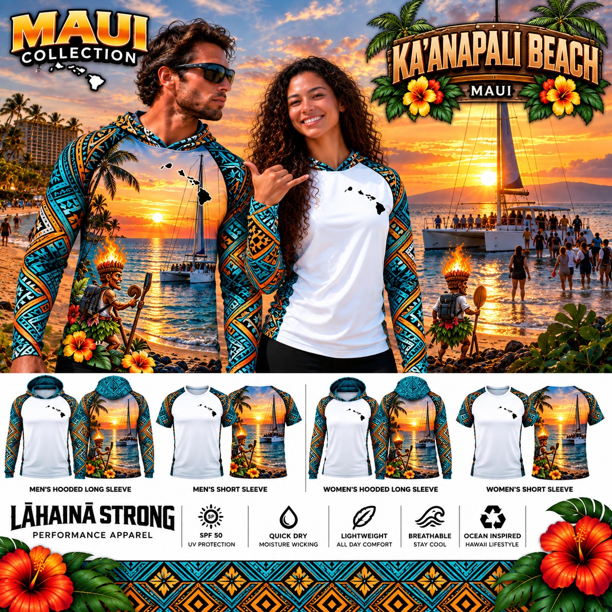 Ka’anapali Beach Maui collection board — every approved colorway