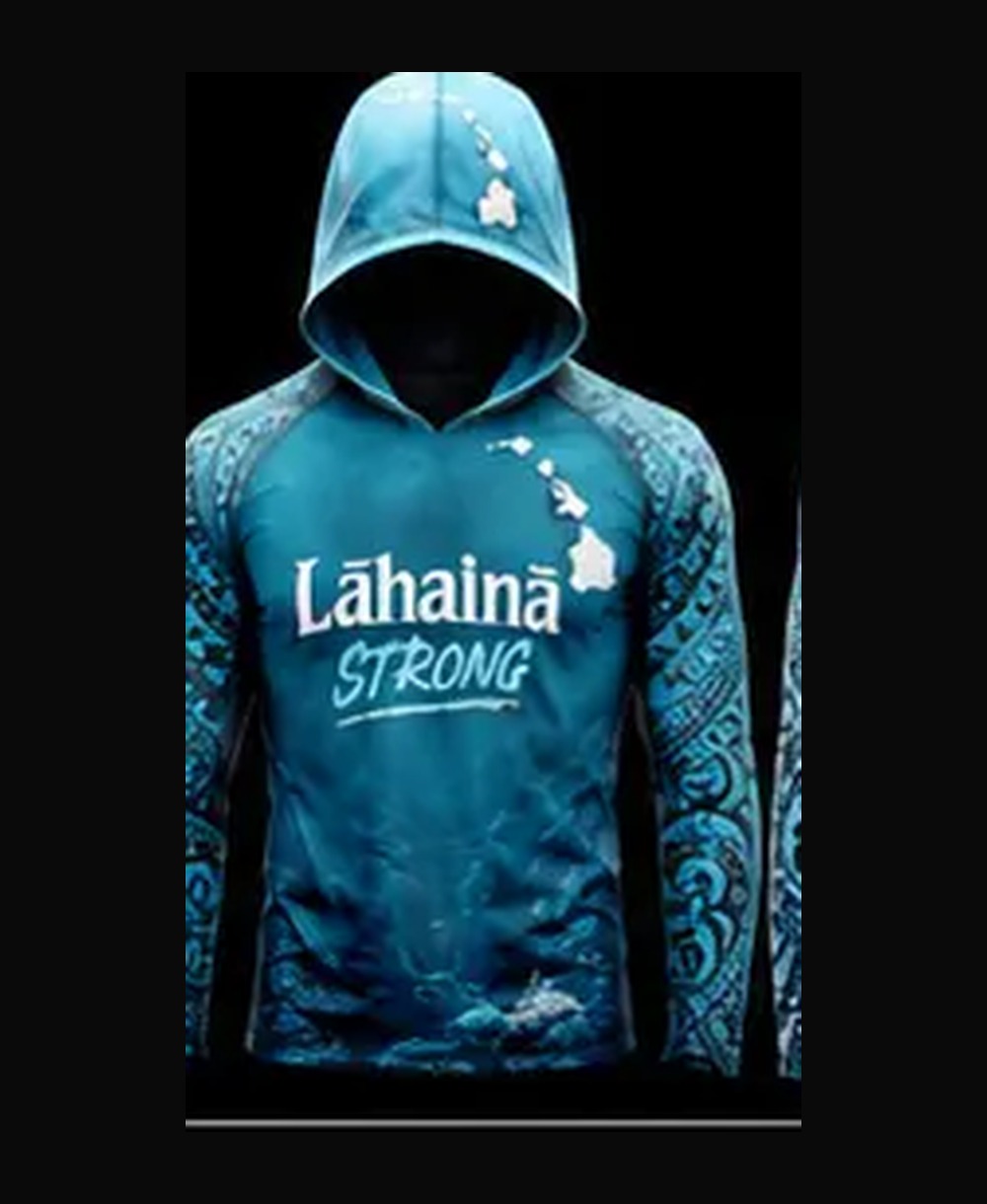 Octopus — Bright Aqua rashguard — front view on ghost mannequin