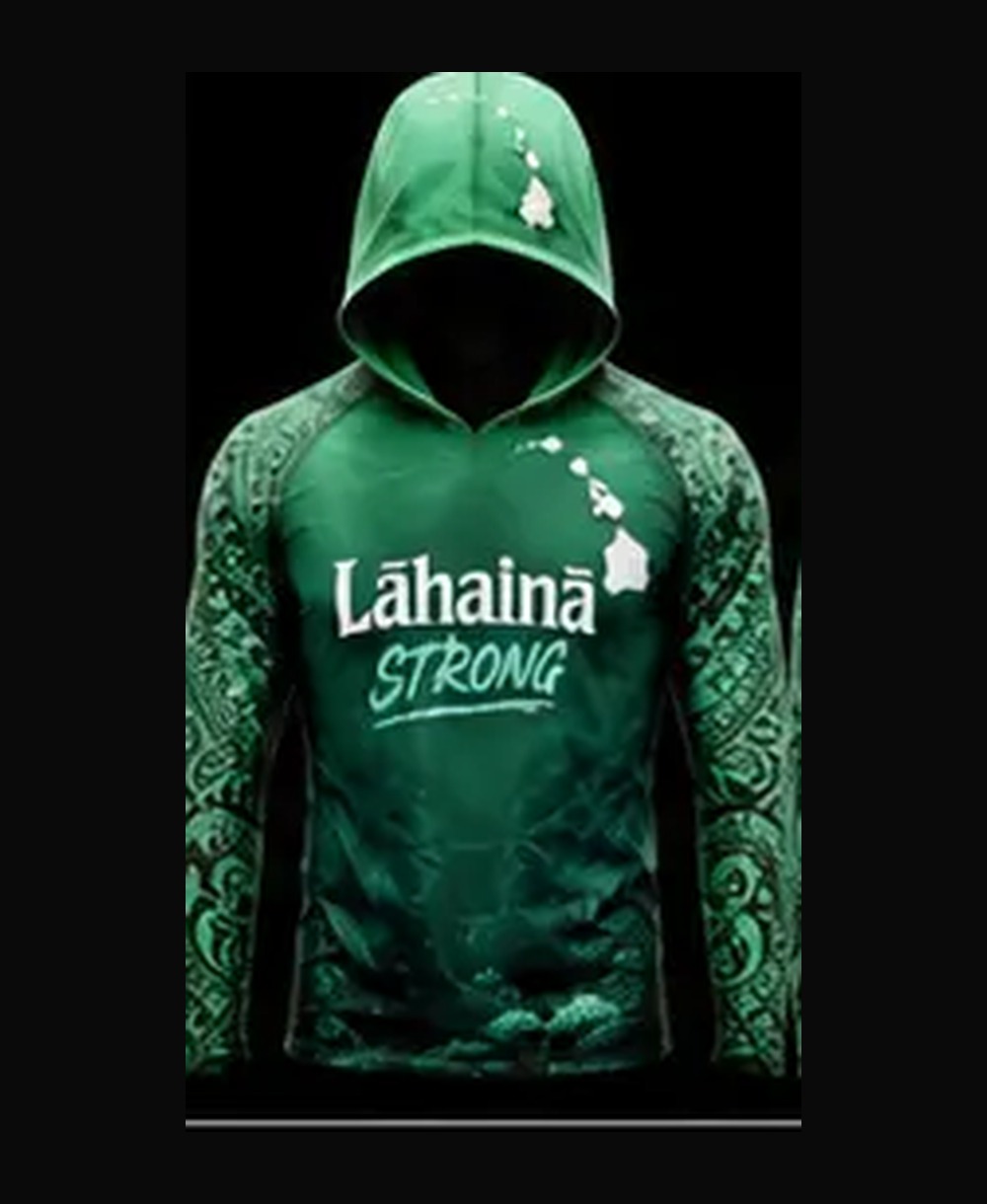 Octopus — Sea Glass Green rashguard — front view on ghost mannequin