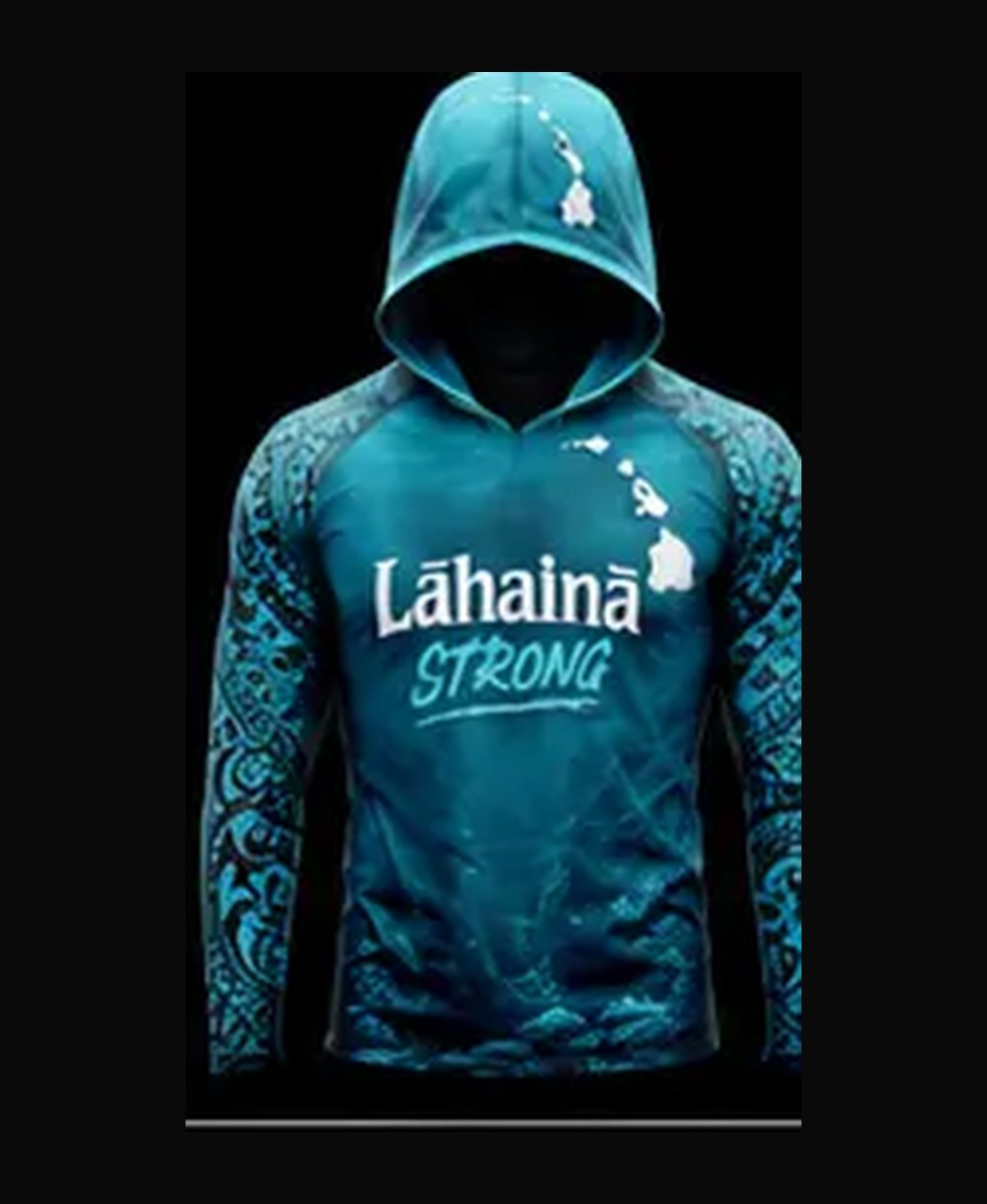 Octopus — Lagoon Teal rashguard — front view on ghost mannequin