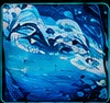 Manta Ray — Deep Sea Blue (Men's) — Ocean artwork