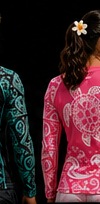 Maui Honu — Pink Hibiscus (Women's) — On body view